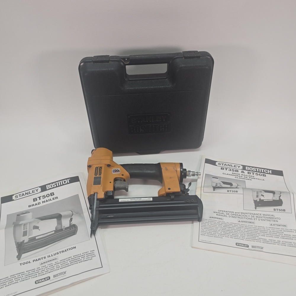 Bostitch BT50B By Stanley Pneumatic 18ga Air Nailer Made In USA